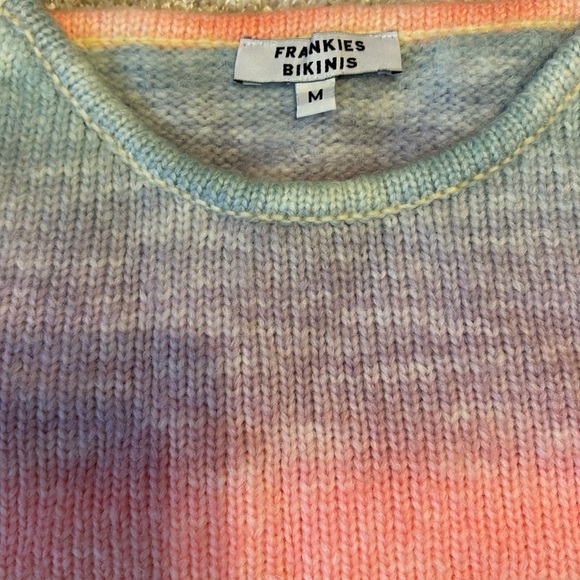 Frankie’s bikinis knit multi color top. Sooo cute. Size medium. Never worn - Picture 2 of 3